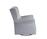 Zeger Transitional Swivel Chair with Glider Gray Fabric(#FB-339, Cost$ 2.5/m) LV00924-ACME