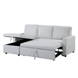 Hiltons Contemporary Sleeper Sectional Sofa with Storage  LV00971-ACME