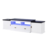 Barend Contemporary TV Stand with LED  LV00999-ACME