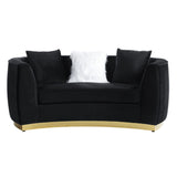 Achelle Contemporary Loveseat with 3 Pillows  LV01046-ACME