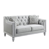 Katia Transitional Loveseat with 2 Pillows Fabric Cost: USD$ 7 per meter LV01050-ACME