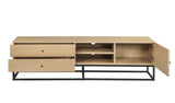 Isha Contemporary TV Stand Oak(#M35) LV01075-ACME