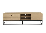 Isha Contemporary TV Stand Oak(#M35) LV01075-ACME