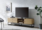 Isha Contemporary TV Stand Oak(#M35) LV01075-ACME