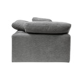 Naveen Contemporary Modular - Wedge with 1 Pillow Gray Linen LV01104-ACME