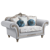 Pelumi Transitional Loveseat with 5 Pillows