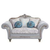 Pelumi Transitional Loveseat with 5 Pillows  LV01113-ACME