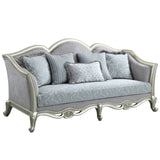 Qunsia Transitional Sofa with 5 Pillows