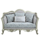 Qunsia Transitional Loveseat with 4 Pillows  LV01118-ACME