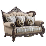 Ragnar Transitional Loveseat with 5 Pillows