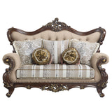 Ragnar Transitional Loveseat with 5 Pillows  LV01123-ACME