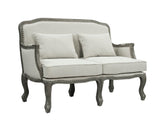 Tania Transitional Loveseat with 2 Pillows