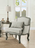 Tania Transitional Chair with Pillow Cost $20 RMB/m LV01132-ACME