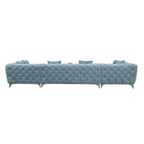 Atronia Contemporary Sectional Sofa with 7 Pillows Fabric Code(M7303-27) LV01161-ACME