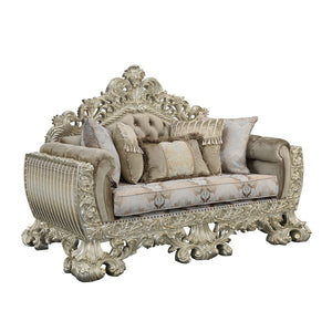 Sorina Transitional Loveseat with 5 Pillows  LV01206-ACME