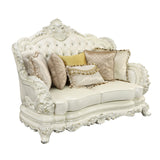 Adara Transitional Loveseat with 5 Pillows