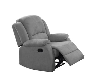 Zorina Contemporary Recliner Gray Fabric(Code: #15, Cost: $11 RMB/meter) LV01286-ACME