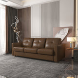 Noci Contemporary Sleeper Sofa Brown Leather(#S09.9051) LV01295-ACME