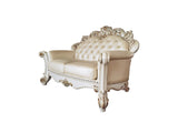 Vendome Transitional Loveseat with 3 Pillows