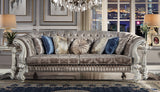 Versailles Transitional Sofa with 7 Pillows