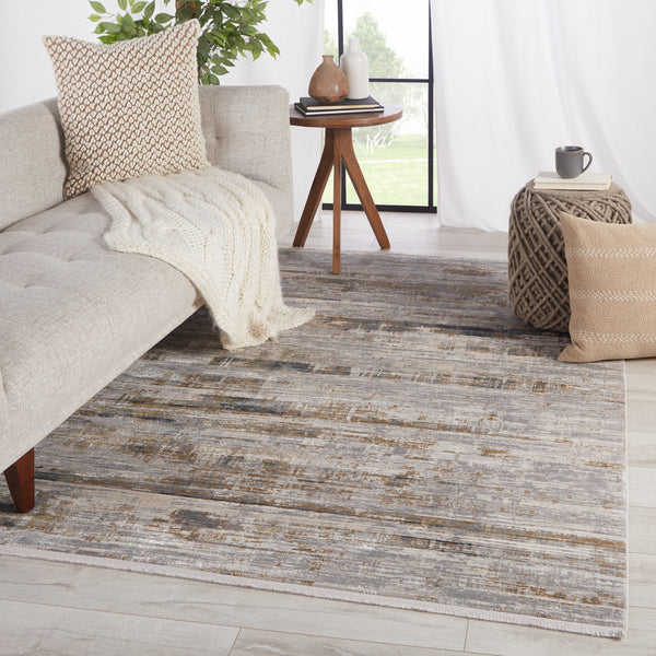 Jaipur Living Denman Abstract Gray/ Gold Area Rug (9'X13')