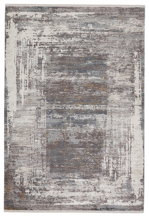 Jaipur Living Rialto Abstract Gray/ White Area Rug (2'6"X8')