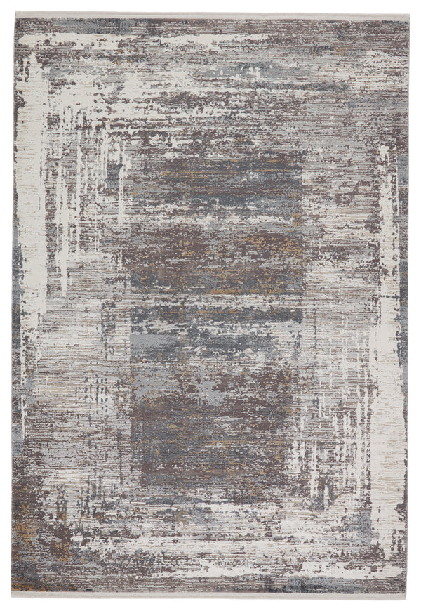 Jaipur Living Rialto Abstract Gray/ White Area Rug (2'6"X8')