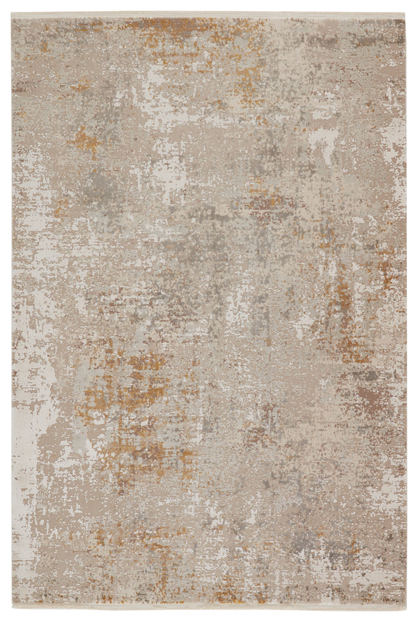 Jaipur Living Henson Abstract Gray/ Gold Area Rug (2'6"X8')