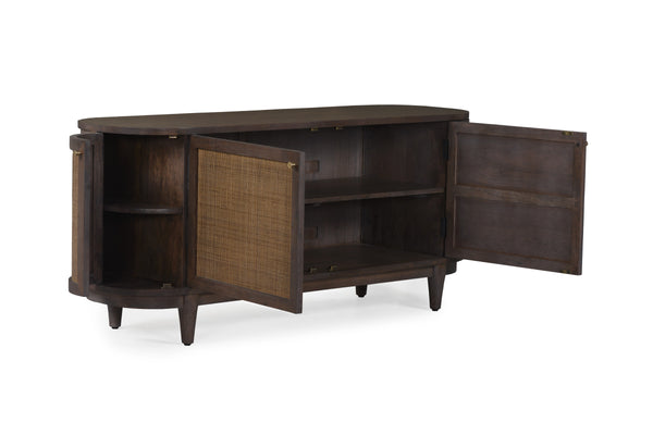 Canggu 68" Media Stand - Grey