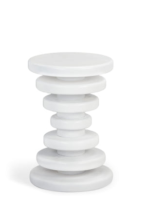 Strata Drink Table - White