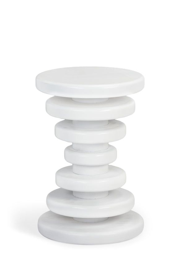 Strata Drink Table - White