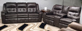 Inspire 850-61P,78P Transitional Power Headrest Sofa and Loveseat