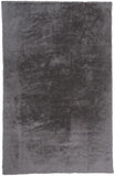 Luxe Velour Glamorous Ultra-Solf Shag, Warm Dark Gray, 6ft-7in x 9ft-6in Area Rug