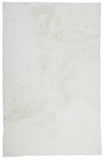 Luxe Velour Glamorous Ultra-Solf Shag Rug, Snow White, 6ft - 7in x 9ft - 6in Area Rug