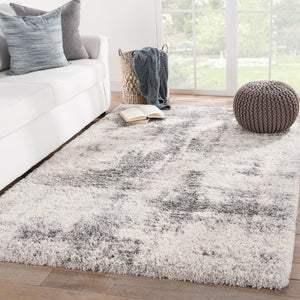 Jaipur Living Lyra Serenade LYR04 Power Loomed Machine Made Indoor Modern Rug Ivory 12' x 15'