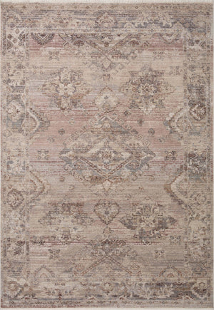 Loloi Loloi Lyra LYR-01 Traditional Power Loomed Rug Blush / Dove 11'-6" x 15'-7"