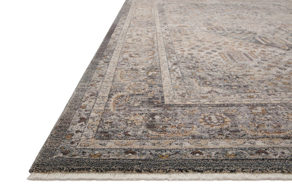 Loloi Loloi Lyra LYR-02 Traditional Power Loomed Rug Denim / Pebble 11'-6" x 15'-7"