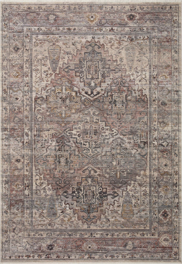 Loloi Loloi Lyra LYR-05 Traditional Power Loomed Rug Sunset / Silver 11'-6" x 15'-7"