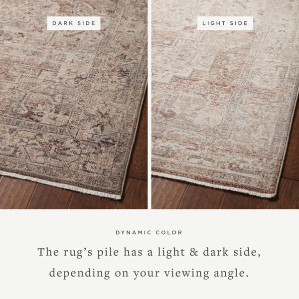 Loloi Loloi Lyra LYR-06 Traditional Power Loomed Rug Berry / Stone 11'-6" x 15'-7"