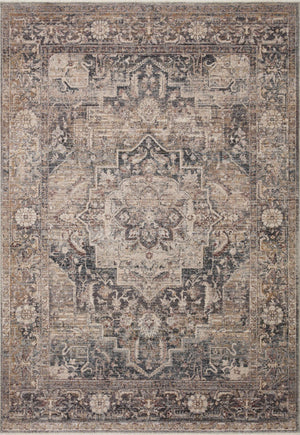 Loloi Loloi Lyra LYR-06 Traditional Power Loomed Rug Denim / Sand 11'-6" x 15'-7"