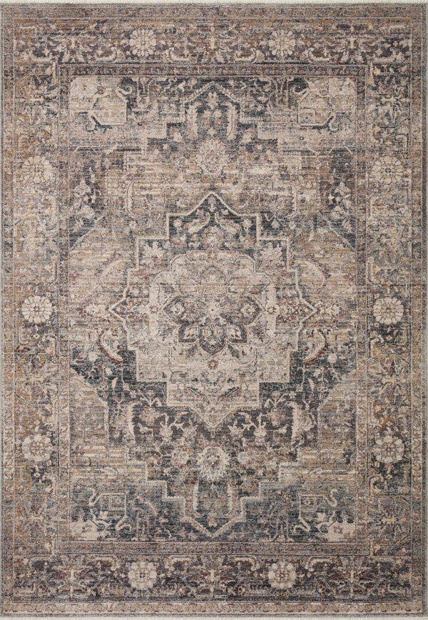Loloi Loloi Lyra LYR-06 Traditional Power Loomed Rug Denim / Sand 11'-6" x 15'-7"
