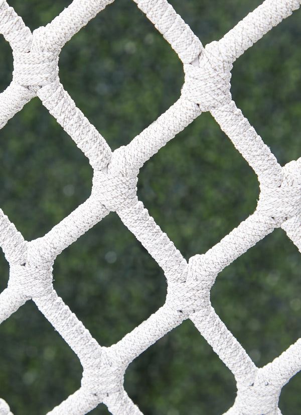 Essentials for Living Woven Lattis Outdoor Wing Chair 6804.WHT/WHT/GT