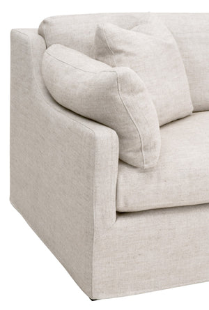 Essentials for Living Stitch & Hand - Upholstery Lena 95" Slope Arm Slipcover Sofa 6603-3.BISQ