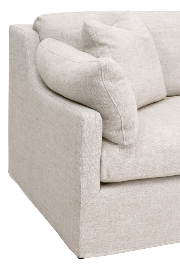 Essentials for Living Stitch & Hand - Upholstery Lena 95" Slope Arm Slipcover Sofa 6603-3.BISQ