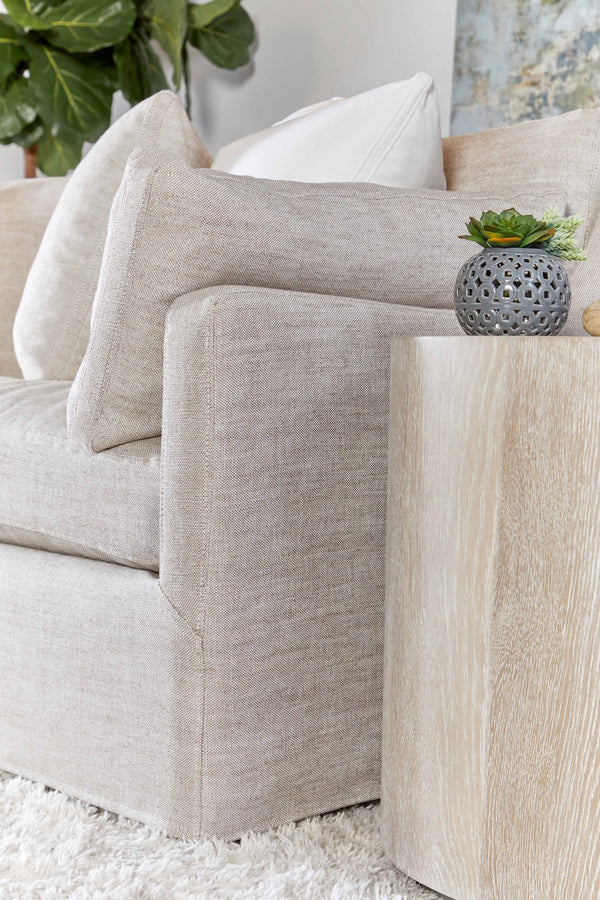 Essentials for Living Stitch & Hand - Upholstery Lena 95" Slope Arm Slipcover Sofa 6603-3.BISQ