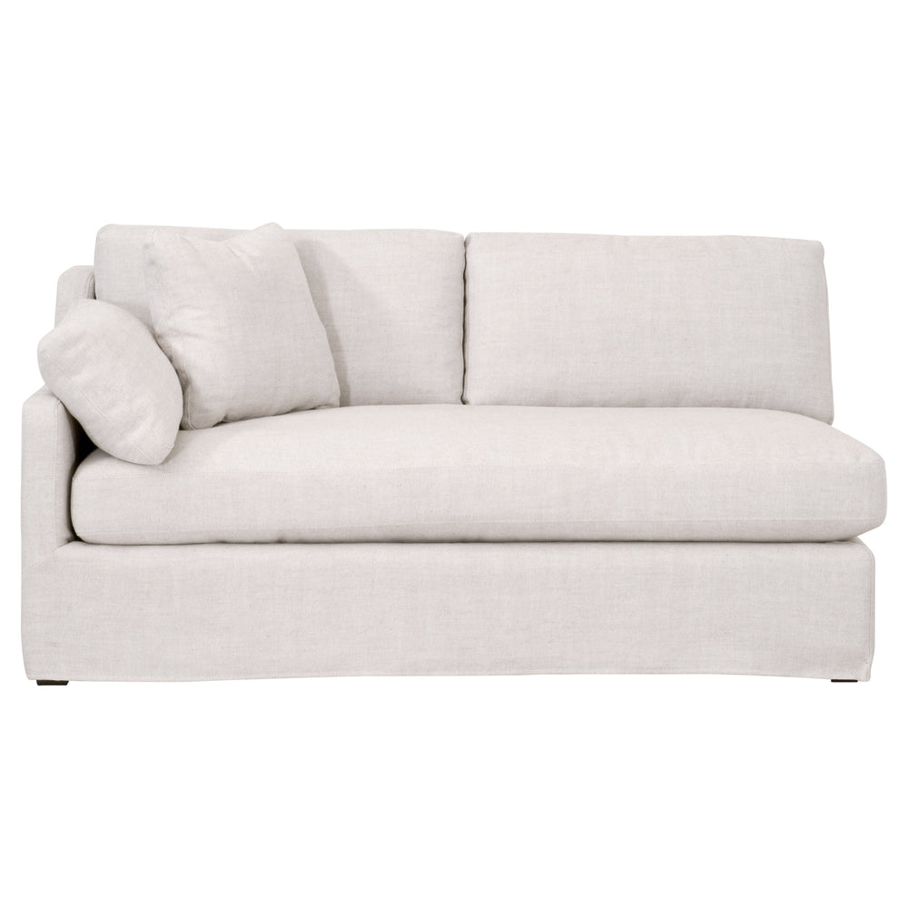 Essentials for Living Stitch & Hand - Upholstery Lena Modular Slope Arm Slipcover 2-Seat Left Arm Sofa 6603-2S1LA.BISQ