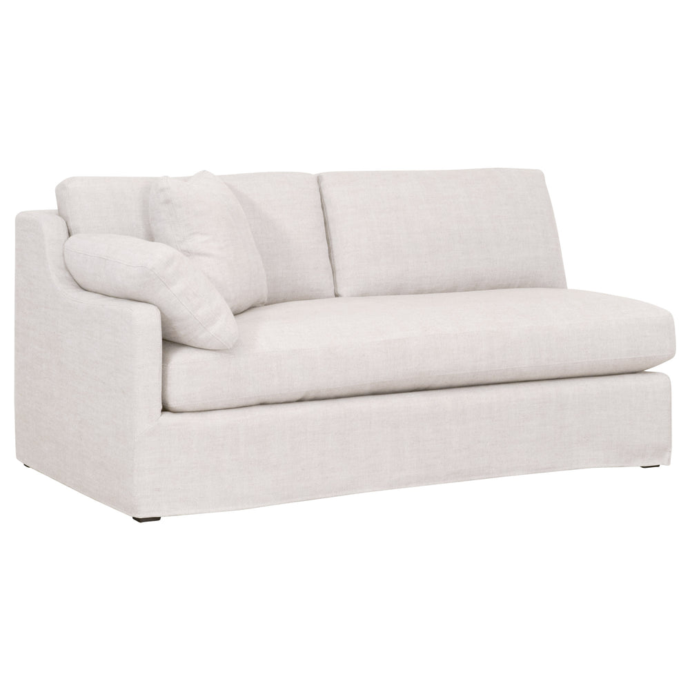Essentials for Living Stitch & Hand - Upholstery Lena Modular Slope Arm Slipcover 2-Seat Left Arm Sofa 6603-2S1LA.BISQ