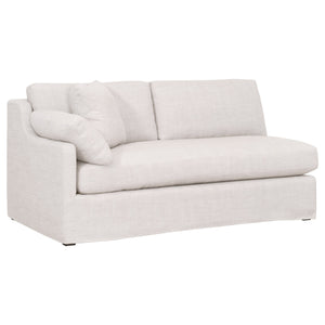 Essentials for Living Stitch & Hand - Upholstery Lena Modular Slope Arm Slipcover 2-Seat Left Arm Sofa 6603-2S1LA.BISQ