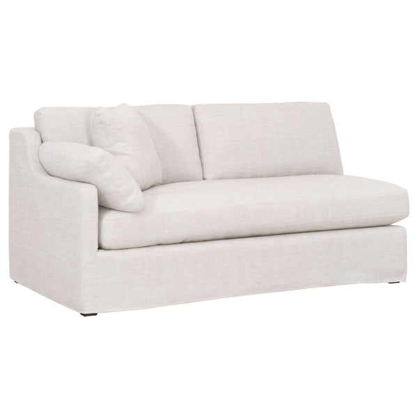 Essentials for Living Stitch & Hand - Upholstery Lena Modular Slope Arm Slipcover 2-Seat Left Arm Sofa 6603-2S1LA.BISQ