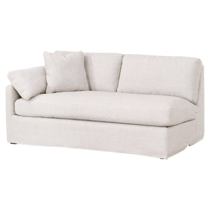 Essentials for Living Stitch & Hand - Upholstery Lena Modular Slope Arm Slipcover 2-Seat Left Arm Sofa 6603-2S1LA.BISQ